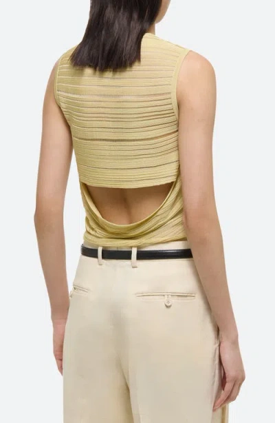 Helmut Lang Open Back Semisheer Sleeveless Sweater