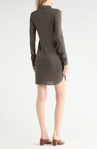 Helmut Lang Long Sleeve Jersey Shirtdress