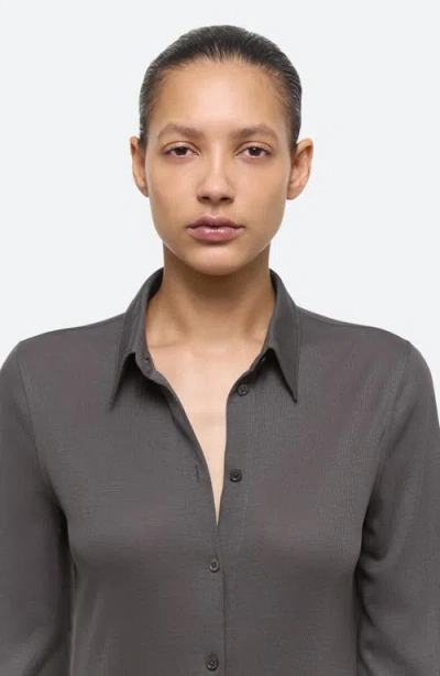 Helmut Lang Long Sleeve Jersey Shirtdress