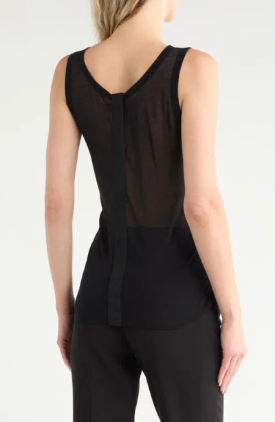 Helmut Lang Reversible Sheer Cotton Tank Top