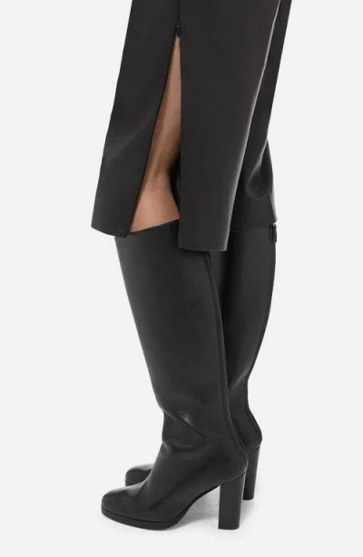 Helmut Lang Leather Zip Hem Trouser Shorts