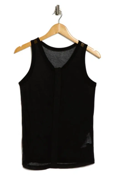 Helmut Lang Reversible Sheer Cotton Tank Top