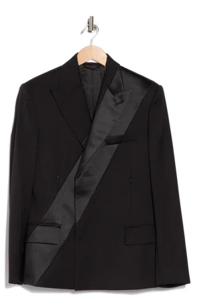 Helmut Lang Tux Satin Stripe Blazer