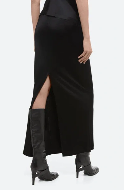 Helmut Lang Fluid Jersey Maxi Skirt In Black