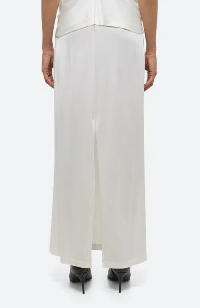 Helmut Lang Fluid Jersey Maxi Skirt In Gray