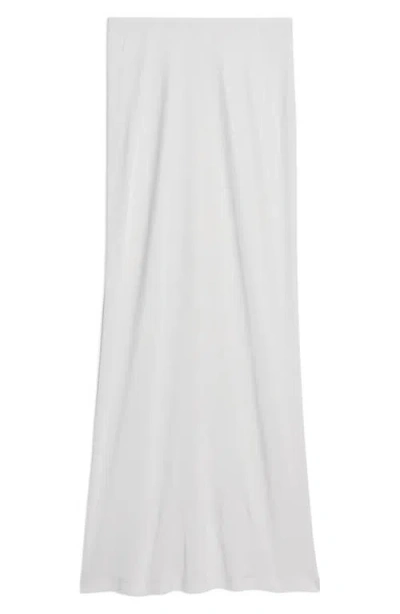 Helmut Lang Fluid Jersey Maxi Skirt In Gray
