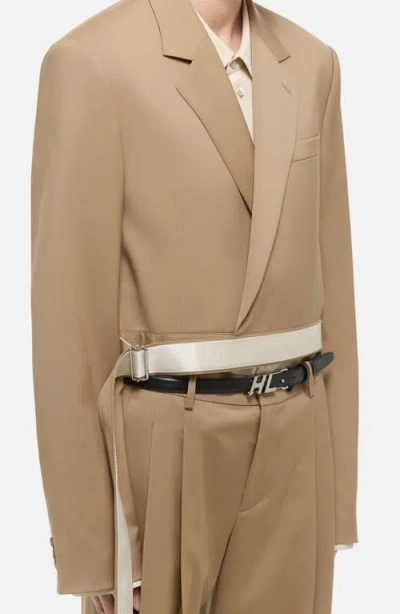 Helmut Lang Wool Wrap Crop Blazer