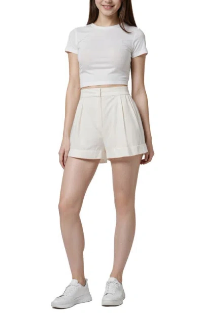 Three Dots Long Twill Shorts