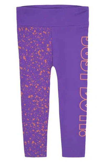 Nike Kids' Splatter Graphic Leggings In Purple