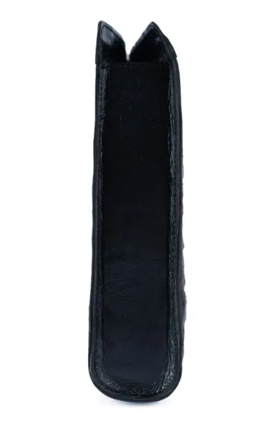 Jelavu Delmar Rattan & Leather Frame Clutch