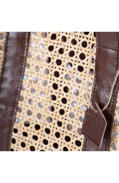 Jelavu Sandi Rattan & Leather Tote Bag
