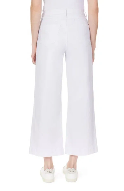 Kensie The Crop Wide Leg Jeans In White