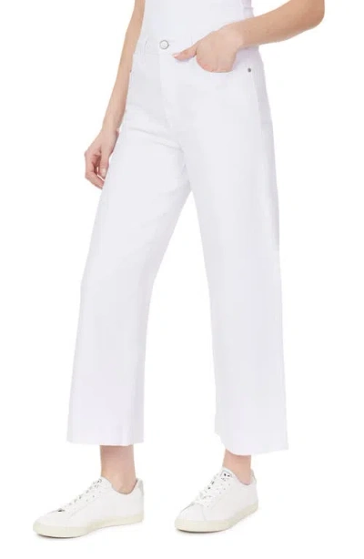 Kensie The Crop Wide Leg Jeans In White