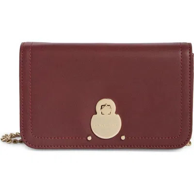 Longchamp Leather Wallet On A Chain
