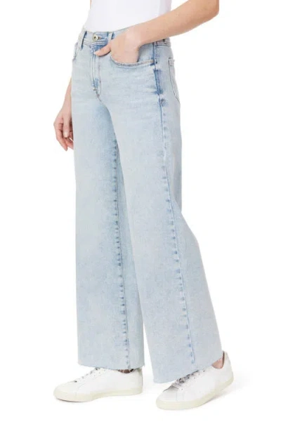Kensie The Kaya High Rise Wide Leg Jeans In Blue