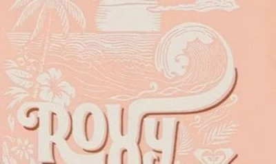 Roxy Graphic Tee & Shortall Set In Pink