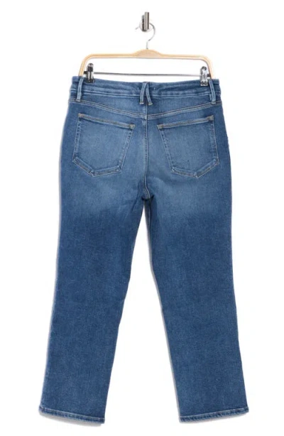 Good American Good Crop Straight Leg Jeans In Blue