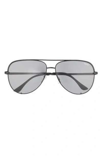 Quay High Key 64mm Oversize Aviator Sunglasses