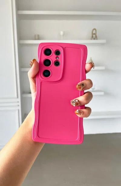 Auramma Fuchsia Wavy S24 Ultra Phone Case
