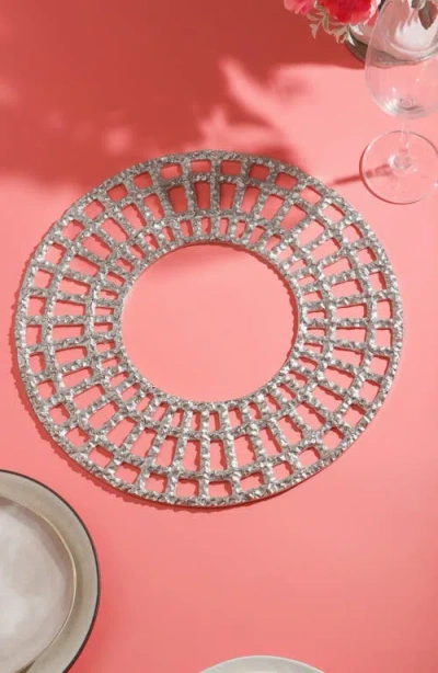Tiramisu Celestial Lattice Platinum Charger Plate