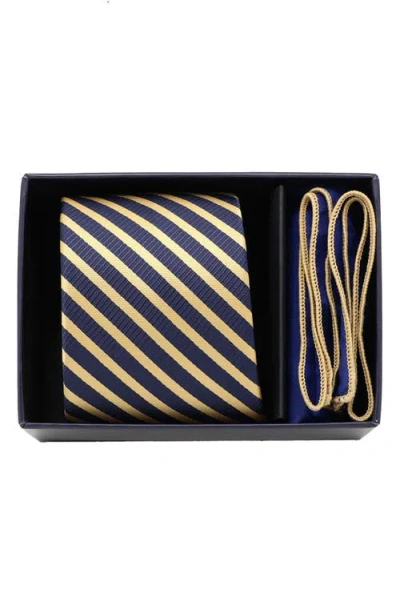 Ben Sherman Stripe Tie & Pocket Square Box Set