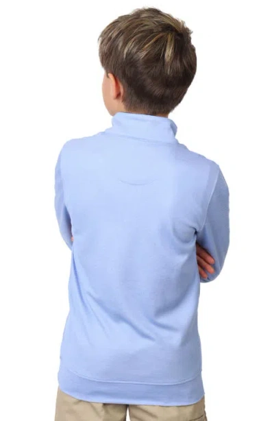 Tailorbyrd Kids' Quarter Zip Pullover In Blue