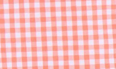 Tailorbyrd Kids' Micro Gingham Stretch Cotton Button-up Shirt In Pink