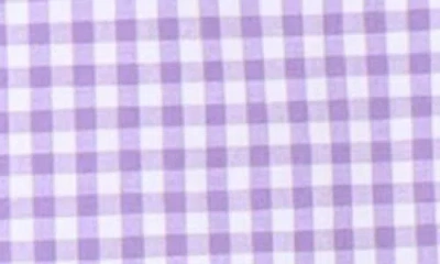 Tailorbyrd Kids' Micro Gingham Stretch Cotton Button-up Shirt In Blue