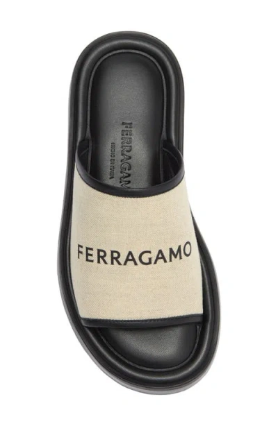 Ferragamo Kuban Logo Slide Sandal
