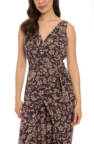 London Times Floral Walk-through Jumpsuit