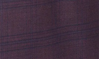 Canali Siena Regular Fit Dark Purple Plaid Super 130s Wool Sport Coat In Purple