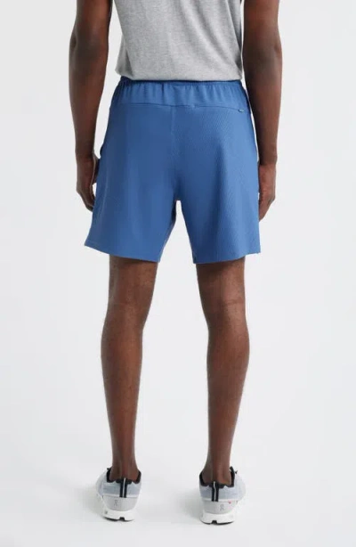 Johnnie-o Jumpin Rib Lounge Shorts In Blue
