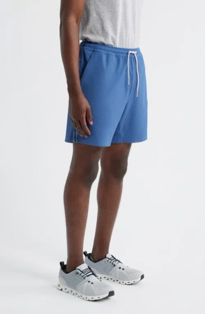 Johnnie-o Jumpin Rib Lounge Shorts In Blue