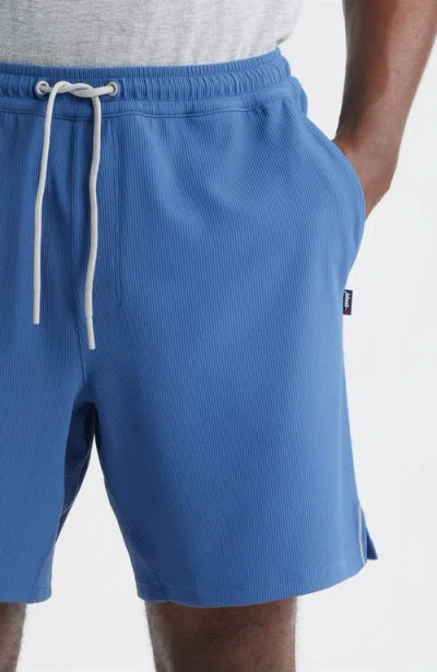 Johnnie-o Jumpin Rib Lounge Shorts In Blue