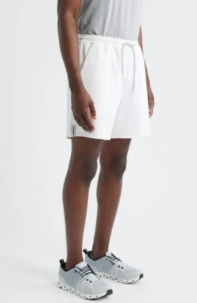 Johnnie-o Jumpin Rib Lounge Shorts In White