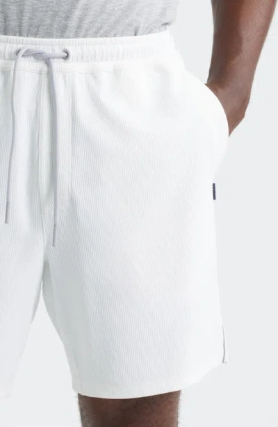 Johnnie-o Jumpin Rib Lounge Shorts In White
