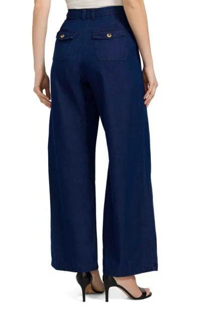 Foxcroft Blaire Wide Leg Denim Pants