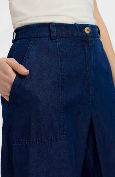Foxcroft Blaire Wide Leg Denim Pants