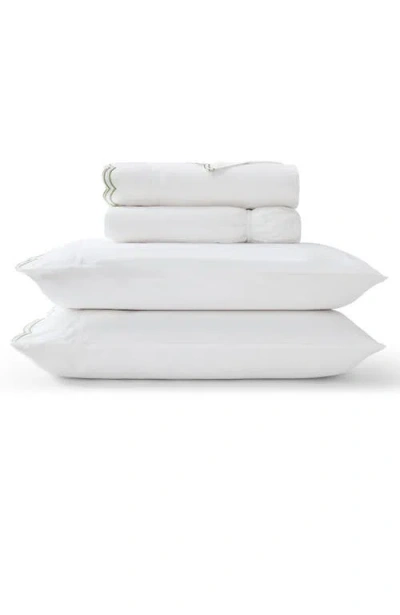 Christy Scallop Edge Luxury Cotton Sateen Sheet Set Bundles