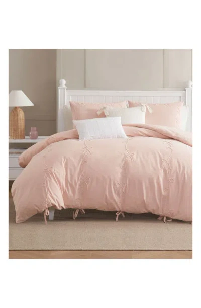 Peri Home Sasha Bows Comforter & Sham Set In Pink