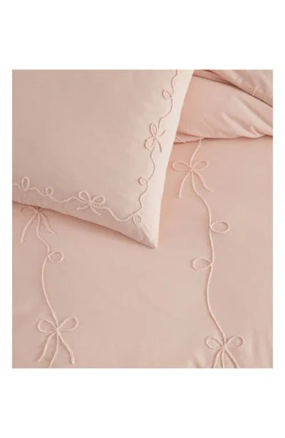 Peri Home Sasha Bows Comforter & Sham Set In Pink
