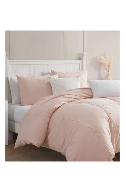 Peri Home Sasha Bows Comforter & Sham Set In Pink