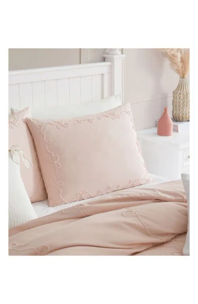 Peri Home Sasha Bows Comforter & Sham Set In Pink