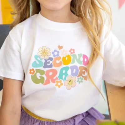 Sweet Wink Girls' Second Grade Retro Short Sleeve T-shirt - Little Kid, Big Kid In Multi