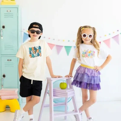 Sweet Wink Girls' Second Grade Retro Short Sleeve T-shirt - Little Kid, Big Kid In Multi
