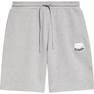 Moncler Logo Patch Fleece Drawstring Sweat Shorts