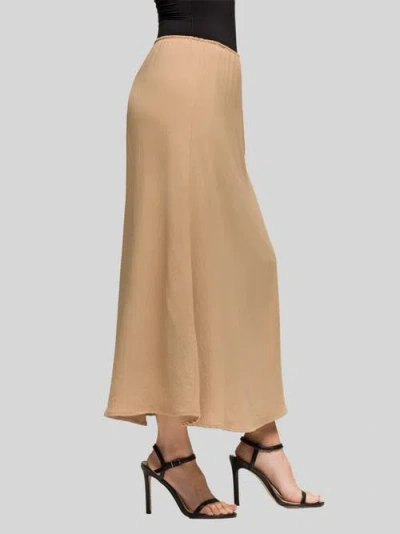24seven Comfort Apparel Maternity Elastic Waist A-line Maxi Skirt