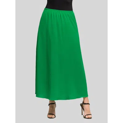 24seven Comfort Apparel Elastic Waist A-line Maxi Skirt