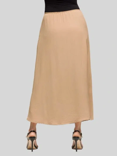 24seven Comfort Apparel Maternity Elastic Waist A-line Maxi Skirt