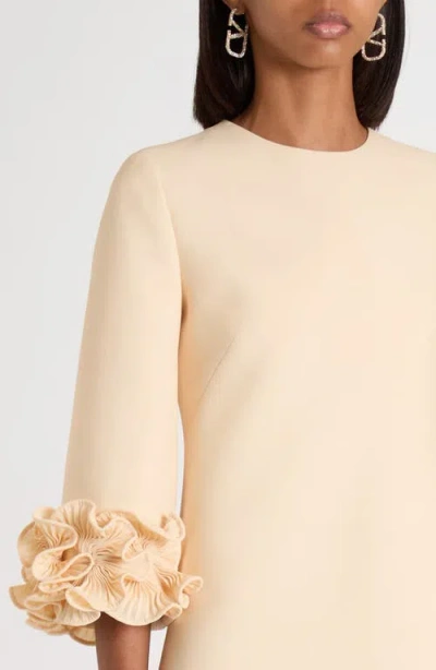 Valentino Garavani Solid Crepe Couture Minidress In Neutral